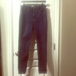Madewell Curvy High-Rise Skinnies, Dark Denim